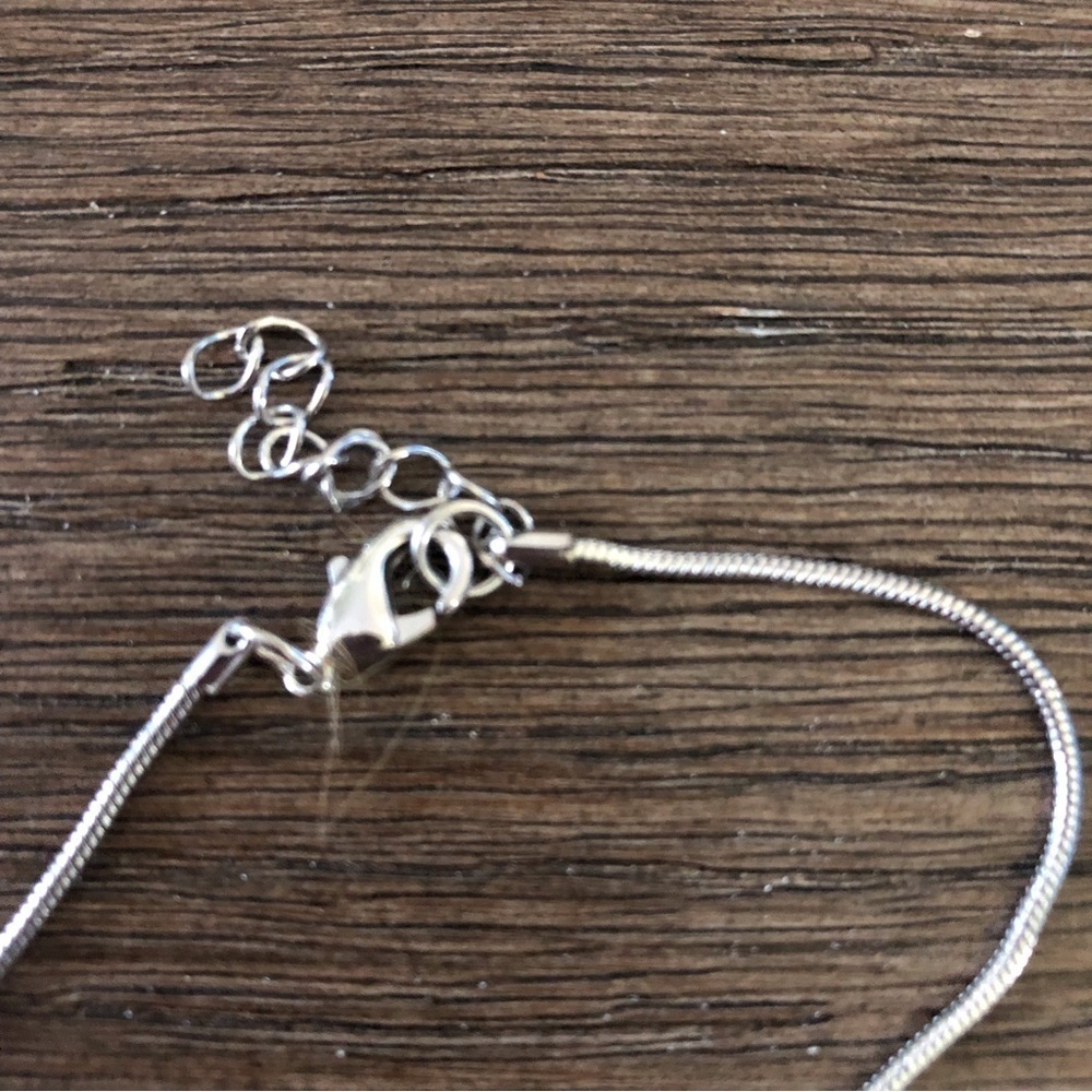 Sterling Sliver heart rings necklace - Picture 3 of 3